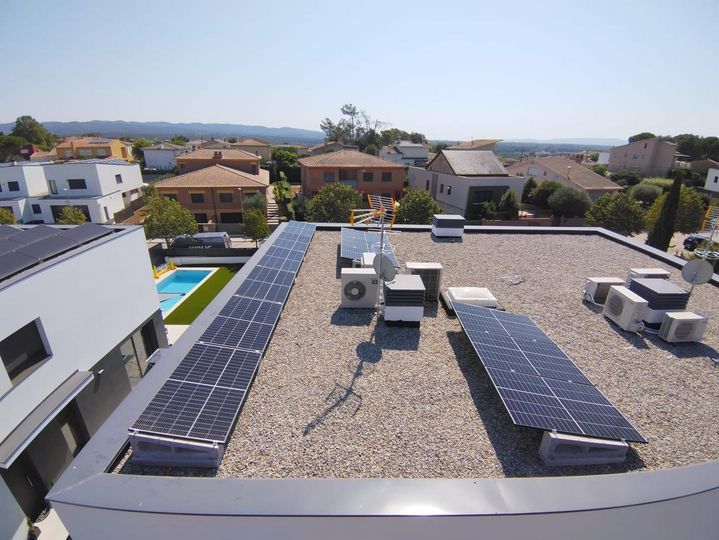 Placas solares en azotea